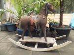 Altes Schaukelpferd / ca 100 Jahre alt / H100 x B 120 / 120 Euro 