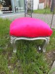 Fußschemel / Polster / rot / 65 Euro