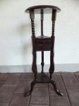 Blumensäule mit zwei Schieber / Teakholz / 70 Euro