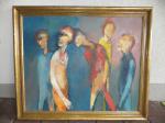 Kovacs T.Vilmos / 5 figures 1 / mit Rahmen / ohne Rahmen 68cm x 85cm / Sichtfläche Rahmen 6cm breit / Gesamtmaße 122 x 97