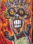 Monkey / / Acryl auf Keilrahmen / von Marc Schmelz / 2012 / ca 50x80x1,5
