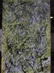 Green Splash / Acryl auf altes Leinen / kein Keilrahmen / Rahmen selbst gebaut und verschraubt / von Marc Schmelz / 2013 / ca 83x130x5