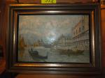 Öl auf Holz / wohl Venedig / 27 x 40 cm o. Rahmen / Sig. Zir...? / 280Euro