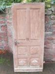 Haustür / Spessart um 1840 / mit Rautenfüllungen / mit original Schloß und Drücker / 120 Euro