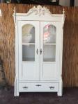 original Vitrine / um 1880 / auf Shabby Chic restauriert / Top-Qualität / 1280 / T53 x B110 x H190