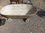 Wanne / Aluminium / auf Räder / sehr selten / 145 Euro