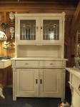 alter Jugendstil Küchenschrank mit original Verglasung / auf Shabby Chic restaureirt / H191 x B110 x T53 