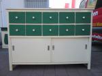 Ladenschrank aus Bäckerei-Auflösung / Platte nicht original / um 1930 / VB 350 Euro / B150 H110 T 52